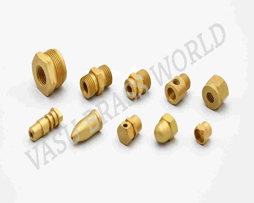 Brass gas fitting part